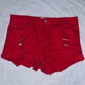 GOGO JEANS Red Shorts, Juniors Size 13